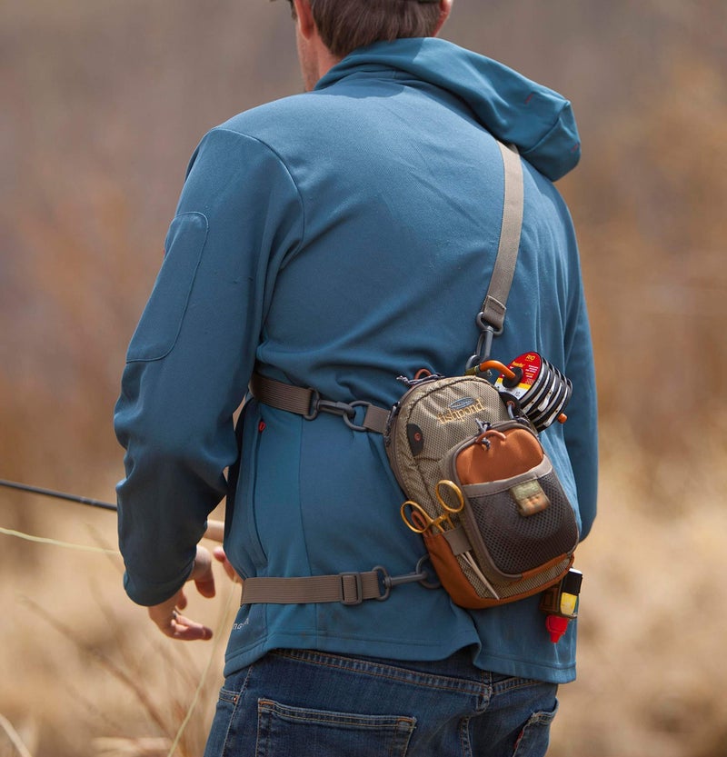 fishpond San Juan Vertical Fly Fishing Chest Pack, Fits up to Two Tackle or Fly Boxes, Lightweight Fishing Bag with Padded Neck Strap â€“ Tidal Blue - Image 3